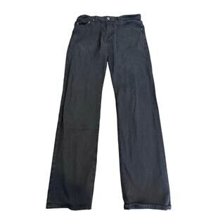 AG Adriano Goldschmied Charcoal Denim The Graduate Pants Tailored Leg 34 x 34
